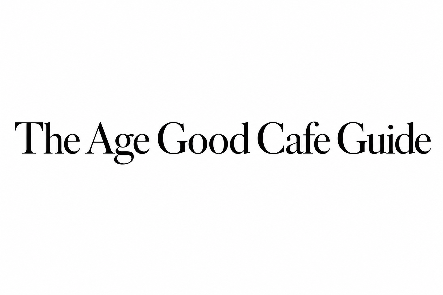 The Age Good Cafe Guide