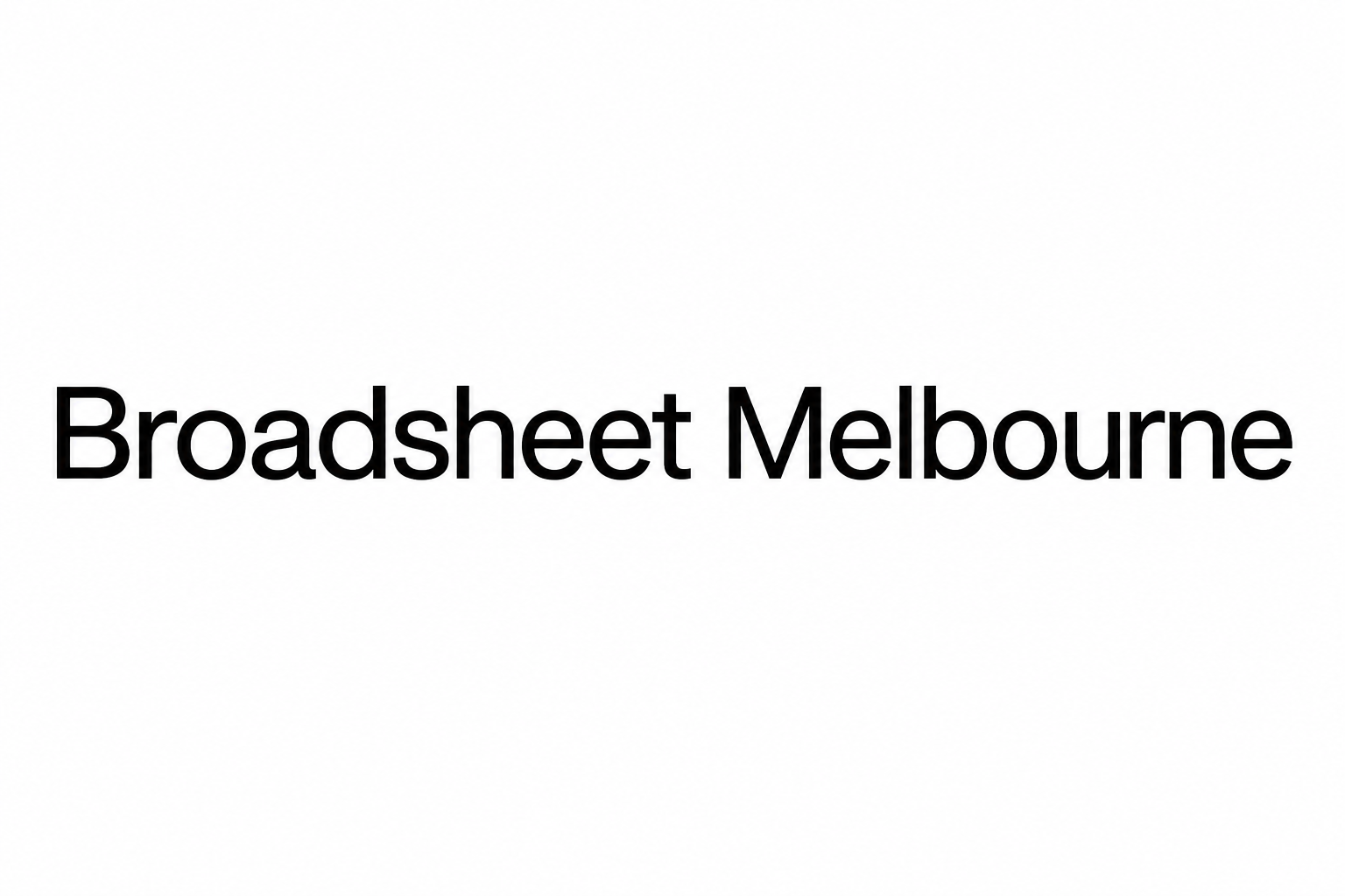 Broadsheet Melbourne